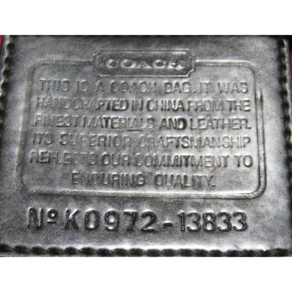 Coach 2009 Black Signature C Poppy Groovy Sateen Sufflette Jacquard Satchel Bag - Picture 10 of 11